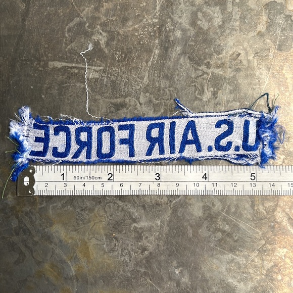 U.S. AIR FORCE blue tape patch, vintage - Picture 11 of 11